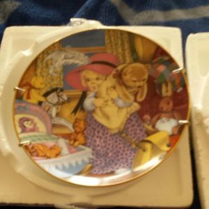 Carol Lawson Plates Playing dress up and Teddy's